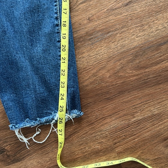 OLD NAVY HIGH RISE O.G. STRAIGHT SECRETE SLIM POCKETS BUTTON FLY ANKLE JEANS 14 - Picture 5 of 5